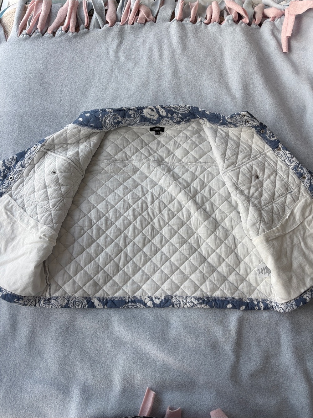 Mexx Blue & White Quilted Paisley Jacket - Picture 5 of 10
